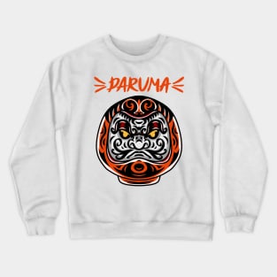 Doll Japan Daruma Japanese Traditional Art Style Crewneck Sweatshirt